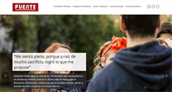 Desktop Screenshot of fundacionpuente.cl